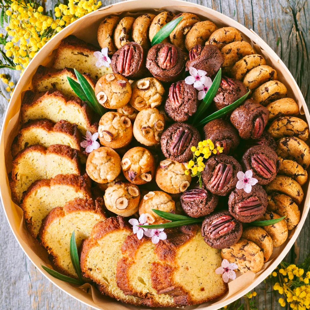 Boîte bois gourmandises sucrées